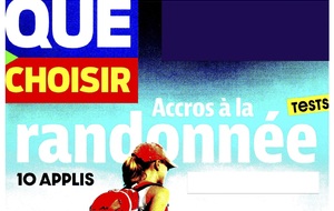 Test du journal &quot;Que Choisir&quot; sur les Applis de Randonnée