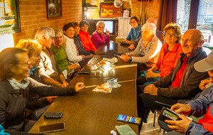 Pot de fin de randonnée à Montcuq en Quercy Blanc