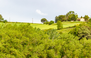 Vue vers l'ouest près du hameau des Brougues