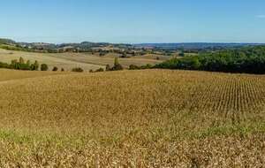 Après Rayssac: panorama direction Nord