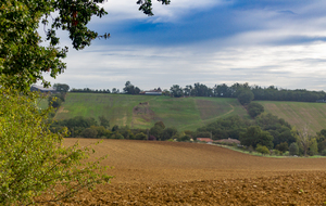 Vue en direction du sud-ouest à partir de Barré