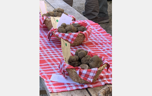 Paniers après la pesée