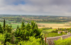 La plaine du Lauragais vue de Montferrand
