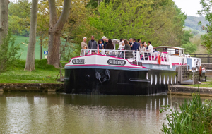 Canal du Midi: fin du passage de l'écluse d'Emborrel