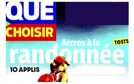 Test du journal &quot;Que Choisir&quot; sur les Applis de Randonnée