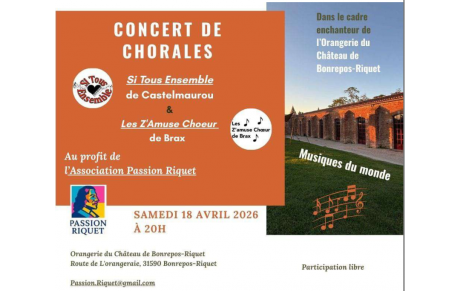 Concert de Chorales Chateau Bonrepos-Riquet